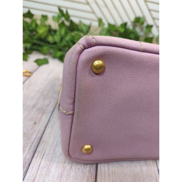 PRADA 1BG439 CANAPA 2Way Hand Bag ALABASTRO Light Pink WITH STRAP - Picture 9 of 15